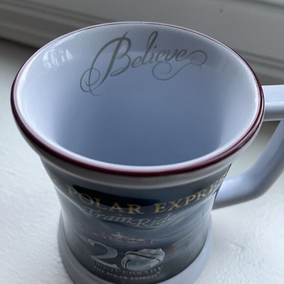 The Polar Express Train Ride 20th Anniversary Christmas Mug Lot Of Two - Picture 4 of 5